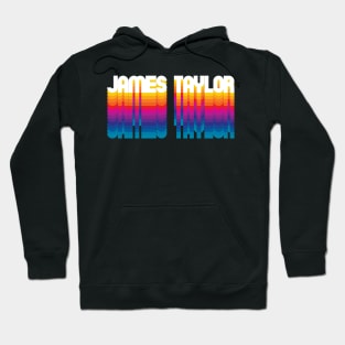 Retro James Proud Name Personalized Gift Rainbow Style Hoodie